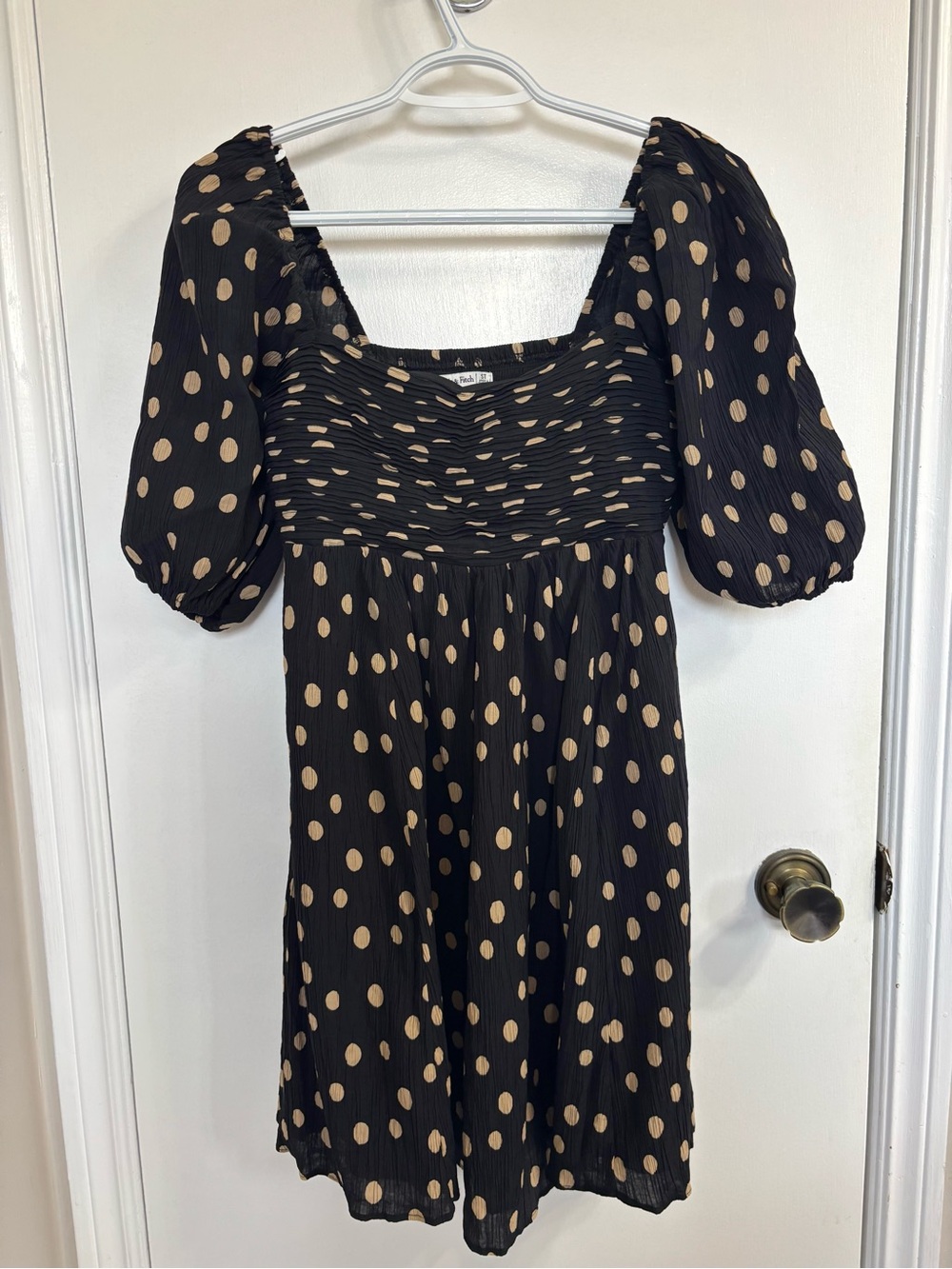 NWOT Abercrombie Emerson Puff Sleeve Mini Dress - Picture 4 of 7